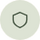 A light gray circular icon with a white shield outline.